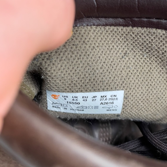 Timberland Originals II 6 Inch Mens Dark Brown Boots - Picture 8 of 8